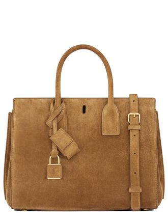 Saint Laurent Womens Handbag Sac De Jour Brown Calf Leather Handbags Hand Bags