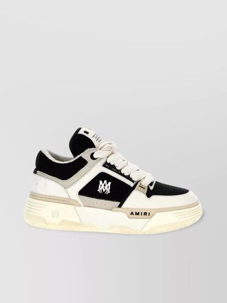 Amiri panel sneakers with embroidered mesh and perforated toe