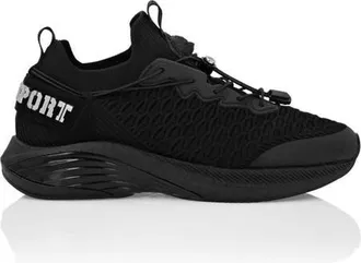 Plein Sport Runner Socks Basic Unisex in Black at Nordstrom, Size 39