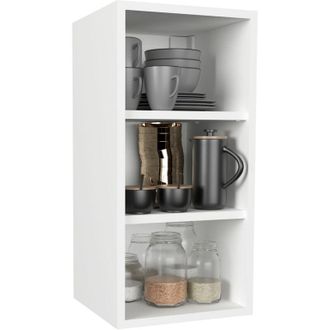 ebuy24 Scaffale da cucina vcm appeso Dimensioni ca. a. 60 x l. 30 x t. 29 cm Mensola Mensola da parete Mobili da cucina - Esilo (Bianco)