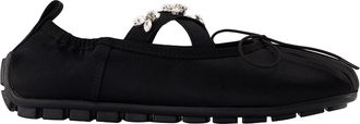 Simone Rocha Grip Ballerinas - Simone Rocha - Satin - Black