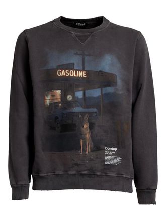 Dondup crew-neck sweatshirt - men - Cotton - S - Black