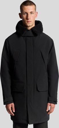 Lyle & Scott Lyle And Scott Mens Heavyweight Faux Shearling Collar Parka - Black - Size: 44/Regular