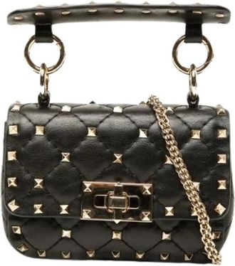 Valentino Pre-owned Rockstud Spike Satchel - - Pre-owned - Donna - Nero - ONE SIZE
