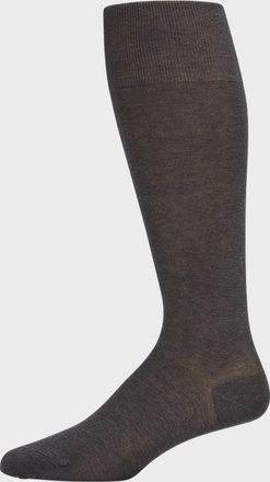 Bresciani Mens Knit Over-Calf Socks