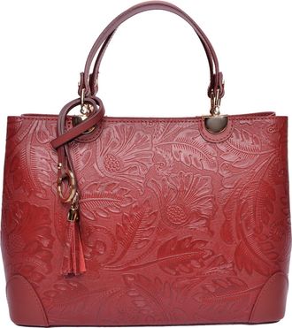 Anna Luchini Rood Rundleer Tas