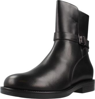 Nero Giardini Botin Hebilla - Dames - Enkellaarsjes - Zwart - 40 EU - Leer - Schoenen