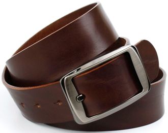 Anthoni Crown Lederg&uuml;rtel ANTHONI CROWN, Damen, Gr. 11,5, braun, Leder, unifarben, G&uuml;rtel Lederg&uuml;rtel, pflanzlich gegerbtes Leder