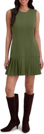 London Times Pleat Hem Miniskirt in Rifle Green at Nordstrom Rack, Size 10