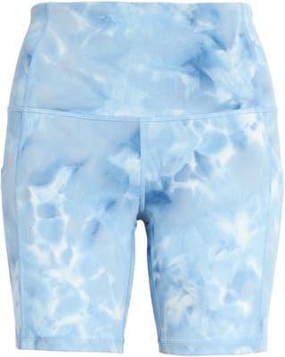 Zella High Waist Live In Spray Dye Bike Shorts in Navy Medieval - Blue Xenon at Nordstrom Rack, Size Large