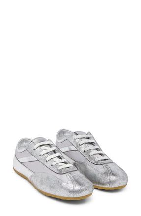 Alexander McQueen Boxe Metallic Low Top Sneaker in Champagne at Nordstrom, Size 10Us