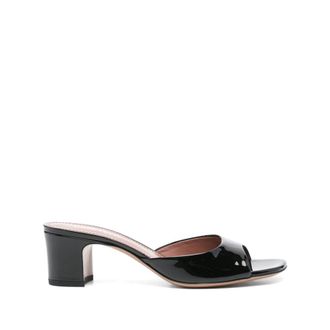 PARIS TEXAS Zwarte leren sandalen - Dames - Muiltjes - Zwart - 36 EU - Leer - Schoenen