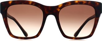 Dolce & Gabbana DG4384 502/13 havana bruin gradi&euml;nt zonnebril