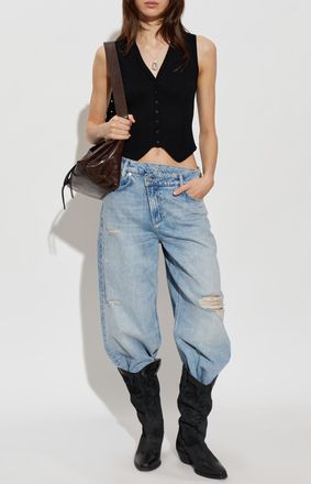 AllSaints Cruza Vest, Womens, Black