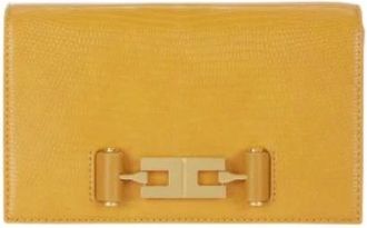 Elisabetta Franchi Accessoires, Dames, Geel, ONE Size, Wallets & Cardholders