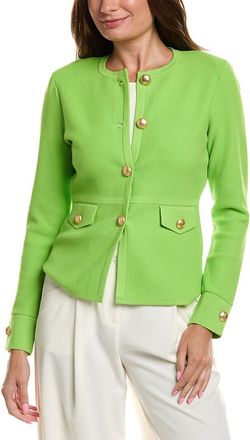 St. John Icon Crewneck Tweed Jacket