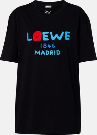 Loewe Camiseta de jersey de algod&oacute;n con logo estampada