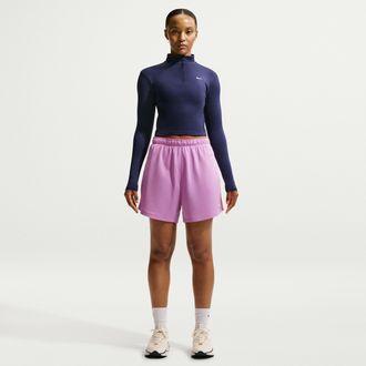 Nike Womens Attack Dri-FIT Mid-Rise 4 Shorts in Purple | IQ0401-503