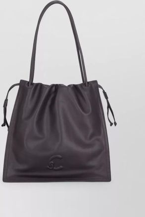 Coccinelle leather shopper bag two top handles