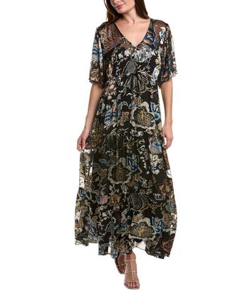 Johnny Was Melina Silk-Blend Maxi Dress