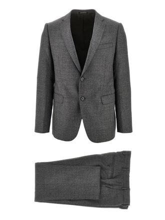 Emporio Armani buttoned grey suit