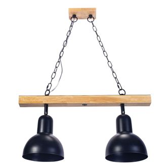 Forlight Colgante Interior Led Helium E27 15w Madera Clara Para Comedor, Cocina