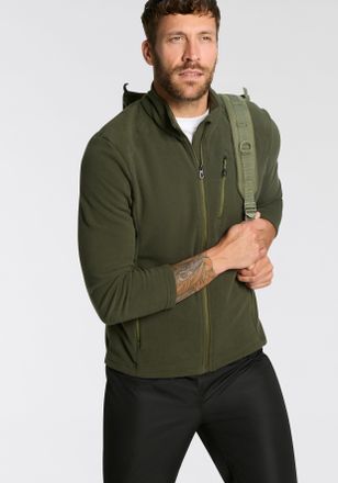 Killtec Fleecejacke KILLTEC KOW 84 MN FLC JCKT, Herren, Gr. M, gr&uuml;n (schwarz moss), Obermaterial: 100% Polyester, Jacken Fleecejacke, mit hohem Stehkragen, at