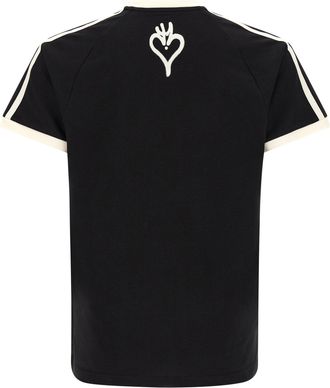 Yohji Yamamoto Graphic-Print Cotton T-Shirt - Black