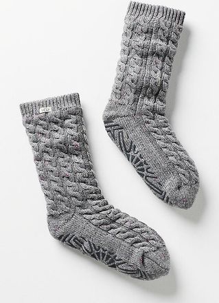 UGG Elowyn Cable-Knit Fleece-Lined Socks