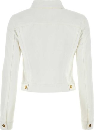 Palm Angels Whiteoffwhite Exterior: Cotton Giubbini Jacket