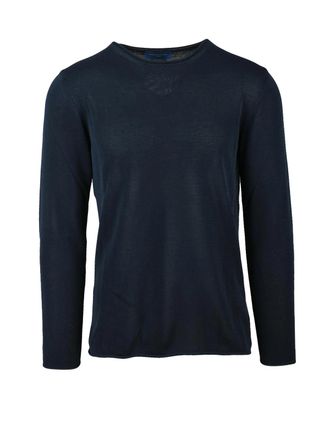 Daniele Fiesoli Blue Soft Cotton Sweater