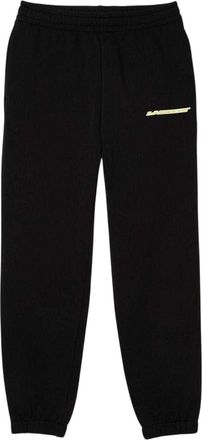 Lacoste Flanellen broek met logo voor dames (Zwart)