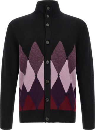 Ballantyne Black Turtle Neck Cardigan