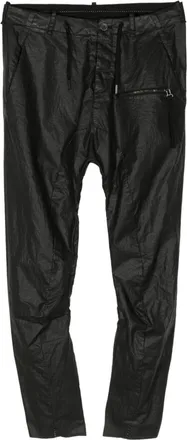 Masnada mid-rise skinny trousers - men - Linen/Flax - 48 - Black