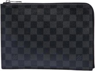 Louis Vuitton Pre-owned Pochette Jour PM - Heren - Vintage Clutch - Grijs - ONE Size - Vintage
