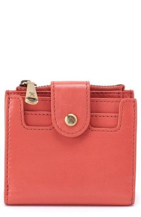 Hobo Dunn Leather Compact Wallet in Pink Mirage at Nordstrom