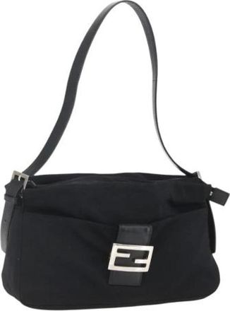 Fendi Pre-owned Shoulder Bags, female, Black, Size: ONE SIZE Pre-owned Vintage Shoulder Bag