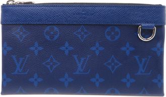 Louis Vuitton Blue Taigarama Pochette Pouch (Pre-Owned)
