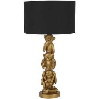 Searchlight Searchlight - Lampada Da Scrivania Contemporanea Scimmia Policarbonato Oro Nero 1 Luce E27