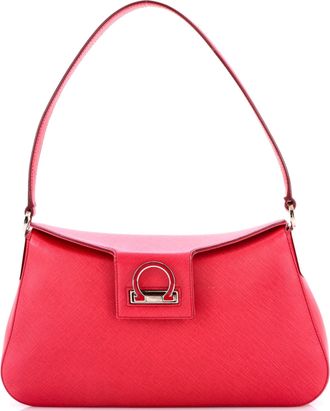 Ferragamo Trifolio Shoulder Bag Leather East West