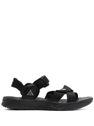 Nike Sandali con logo Swoosh - Nero