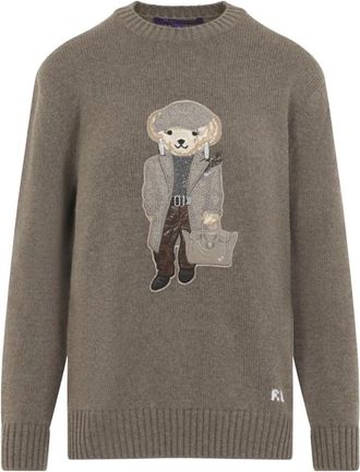 Ralph Lauren Pullover - Dames - Ronde hals truien - Bruin - M - Truien & Vesten
