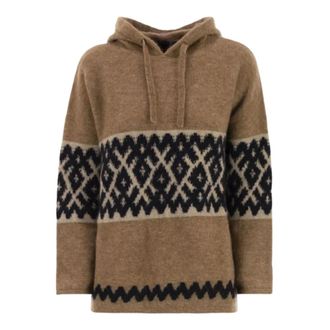 Max Mara Ivan Hoodie - Dames - Hoodies - Veelkleurig - L - Wol - Hoodies & sweatvesten