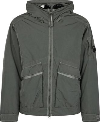 C.P. Company Outerwear Medium Jacket in Heavy Chrome - R - Heren - Zomerjassen - Grijs - L - Nylon - Jassen