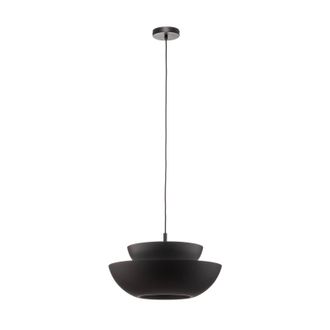 Lucande L&aacute;mpara Colgante kellina En Negro De Metal - Lucande