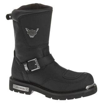 Harley-Davidson Harley Davidson Shift Leather Mens Ankle Boots - Black - Size:UK 10.5