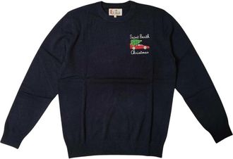 MC2 Saint Barth Heron Girocollo - - Knitwear - Uomo - Blu - ONE SIZE