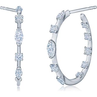 Kwiat Starry Night Diamond Hoop Earrings in White Gold at Nordstrom