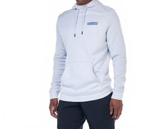 Under Armour Mens Fleece Graphic Hood Sweatshirt In Grey