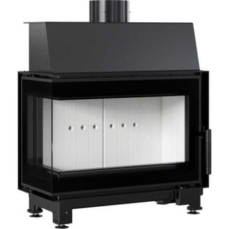 Kratki Kamineinsatz aus Stahl KRATKI SIMPLE links 6 kW &Oslash; 150